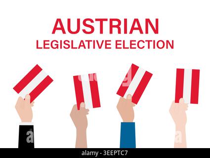 Election in Austria. Election Concept. Vector Illustration. Stock Vector