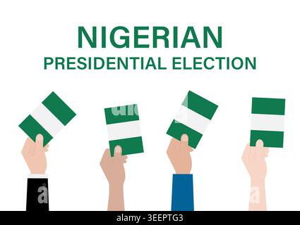Election in Nigeria. Election Concept. Vector Illustration. Stock Vector