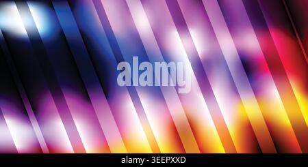 Dynamic purple and pink diagonal slanted striped abstract gradient background with fast motion blur vector illustration Stock Vector