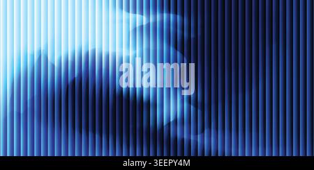 Elegant smooth fluid mesh wave abstract gradient background featuring dark blue orange and brown vector illustration Stock Vector