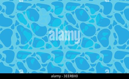 Blue summer vacation pool water surface ripples texture tropical sunny beach holiday background vector illustration graphic	blue, summer, vacation, po Stock Vector