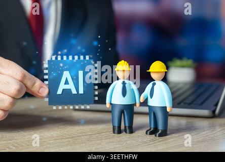 AI tools for engineers and designers. Automation in technical workflows. Precision and innovation in product development. Stock Photo