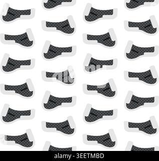 Vector seamless pattern of horse riding saddle pad Stock Vector