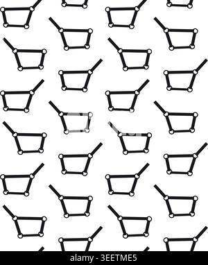 Vector seamless pattern of flat horse halter Stock Vector