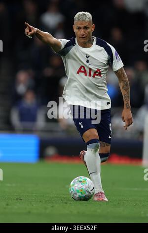 London, UK. 11th May, 2026. Richarlison of Tottenham Hotspur in action.Premier League match, Tottenham Hotspur v Leeds Utd at the Tottenham Hotspur Stadium in London on Monday 11th May 2026. this image may only be used for Editorial purposes. Editorial use only pic by Andrew Orchard/Ģ����ý Live news Stock Photo