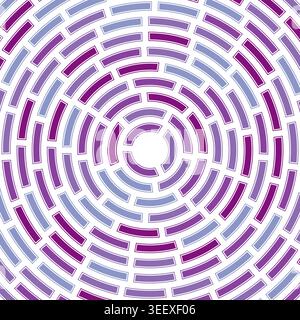 Segments centered. Heavy weight. Solid cells in frame. Abstract pattern. Large padding. Artistic vector image. Stock Vector