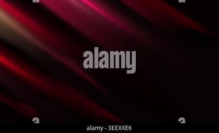 abstract dark background with diagonal crimson and magenta light streaks for modern luxury design Stock Vector