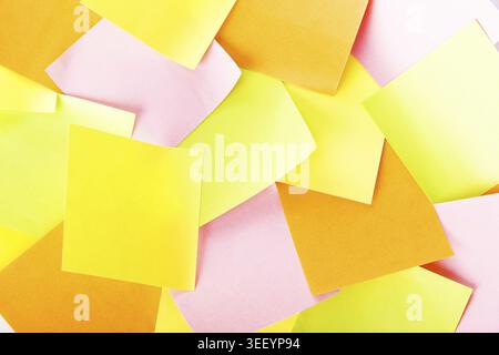 Blank colorful sticky notes background Stock Photo