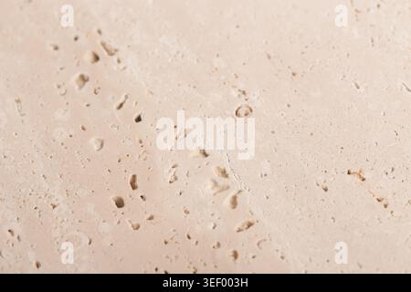 Natural travertine stone background, close up Stock Photo