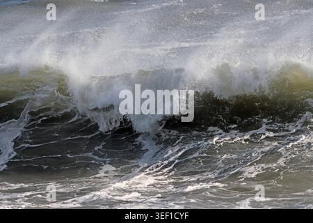 Crashing waves, UK. Stock Photo