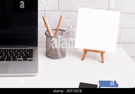 Small sheets of paper for notes with copy space Stock Photo