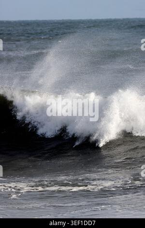 Crashing waves, UK. Stock Photo