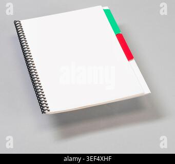 Blank note paper notebook Stock Photo