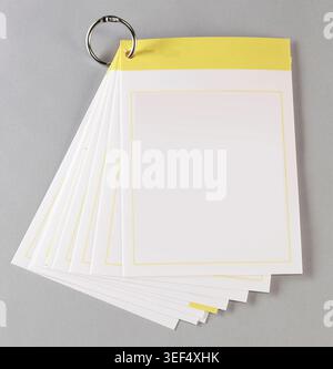 Blank note paper notebook Stock Photo