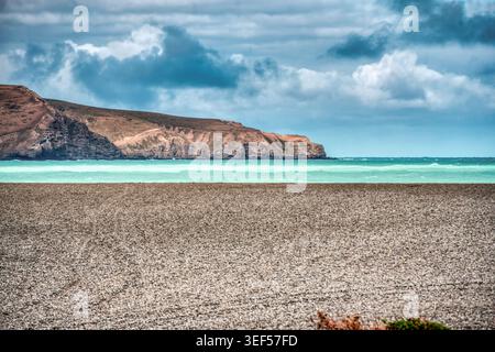 Pebbles on the beach. Birdlings Flat, Te Mata Hapuka, Banks Peninsula, near Christchurch, South Island, New Zealand Stock Photo