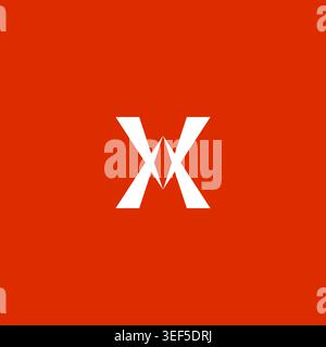 Letter X Initial Logo Design Stock Vector