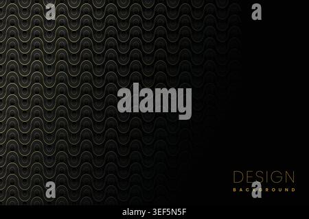 paper style luxury background design with golden lines effect Stock Vector