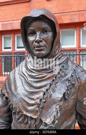 Wigan Mining Monument - pit brow lass, Wigan, England, UK. Stock Photo
