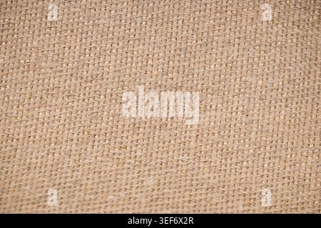 Natural Beige Burlap Texture Fabric Background Stock Photo