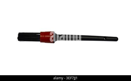 Professional Car Detailing Brush for Interior Cleaning Isolated on Transparent Background Stock Photo
