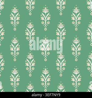 Classic Floral Arabesque Damask Motif Stock Vector