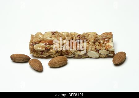 Granola bar, protein bar with nuts Stock Photo