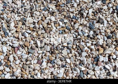 Construction fine gravel texture background Stock Photo