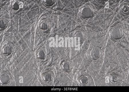 Grey leather texture closeup backgroud Stock Photo