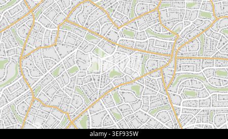 View from above the map buildings. Detailed view of city. Tracking car location.. City top view. Abstract background. Flat style, Vector, illustration Stock Vector