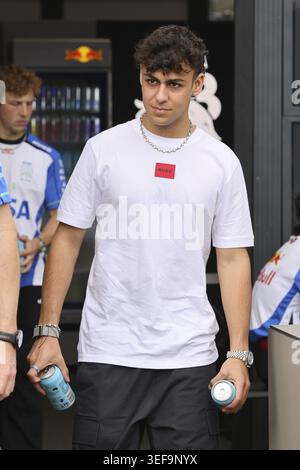 MELBOURNE, AUSTRALIA - MARCH 04 2026: Arvid Lindblad of Great Britain and Visa Cash App Racing Bulls F1 Team before the 2026 Australian Grand Prix at Stock Photo