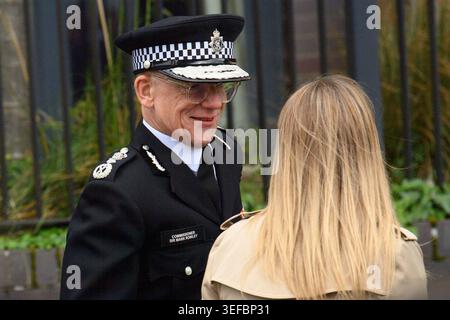London, UK. 14 May, 2026. Pictured: Metropolitan Police Chief Sir Mark Rowley is seen at a visit by King Charles III with members of the Jewish community in Golders Green to show support and solidarity. Credit: Justin Ng/Alamy Live News Stock Photo
