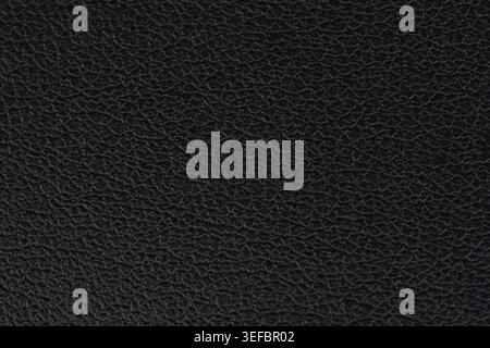 Close up of black leather material with texture lines and relief Stock Photo