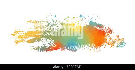 Colored blots. hand drawn. Not AI, Vector Stock Vector