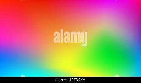 Abstract blurred colorful gradient mesh background. Rainbow backdrop vector design. Modern colored composition. Stock Vector