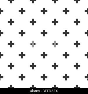 This design features a seamless vector pattern with grey shapes arranged evenly on a transparent backdrop. It can be used for various graphic design projects or backgrounds. Stock Vector