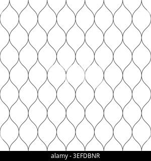 The design shows a seamless vector pattern made of grey shapes on a transparent background. The pattern includes flowing lines that repeat consistently across the surface, creating a uniform look. Stock Vector