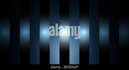 Abstract background featuring vertical dark blue stripes with a central glowing light effect, creating a sleek and modern aesthetic. Stock Photo