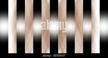 An elegant abstract background with vertical beige and white stripes, featuring soft diagonal textures and glowing light spots. Stock Photo