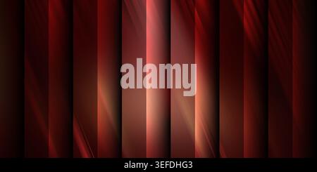 An abstract background composed of dark red vertical stripes with soft, glowing light accents and diagonal motion blur effects. Stock Photo