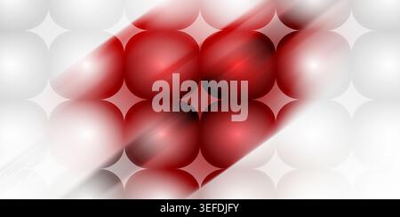 A vibrant abstract background featuring a grid of glowing red spheres with a diagonal motion blur effect, creating a sense of speed and intensity. Stock Photo