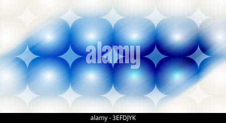 A sleek abstract background composed of a grid of shiny, rounded blue cubes, featuring a dynamic light streak effect across the surface. Stock Photo