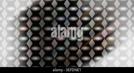 An abstract background with a grid of diamond shapes and glowing ovals, featuring a soft, blurred light effect across the center. Stock Photo