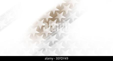 A dynamic abstract background featuring a pattern of white stars with soft light rays, creating a sense of movement and depth. Stock Photo