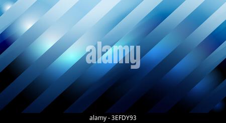 A vibrant abstract background featuring diagonal blue stripes with glowing light effects, creating a sense of depth and motion. Stock Photo