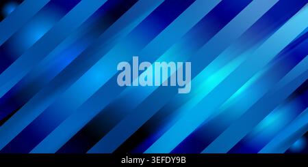 A dynamic abstract background featuring diagonal stripes in varying shades of blue, accented with soft glowing light flares and smooth gradients. Stock Photo