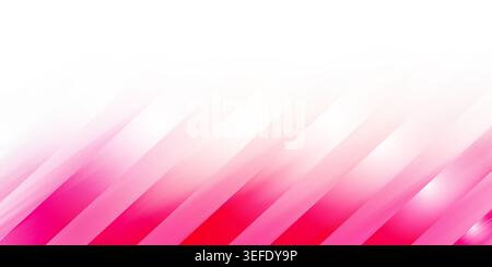 Vibrant abstract background with soft pink diagonal lines fading into a clean white space, perfect for modern design projects. Stock Photo