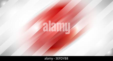 Abstract background featuring diagonal grey stripes with an intense, glowing red light effect, creating a bold and dynamic visual composition. Stock Photo