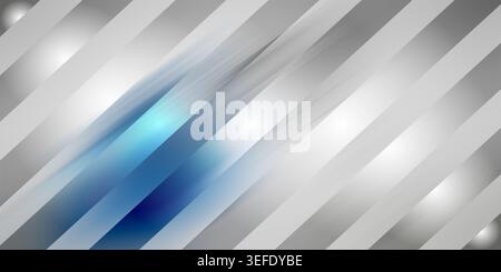 Abstract background featuring diagonal grey stripes with a soft, glowing blue and grey light effect, creating a modern and dynamic composition. Stock Photo