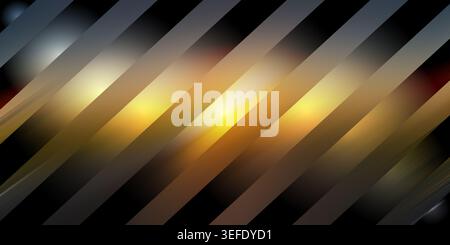 An abstract digital background featuring dynamic diagonal light streaks in shades of gold and black, creating a sense of motion and luxury. Stock Photo