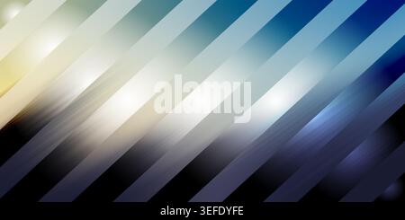 Abstract background featuring diagonal stripes with soft light gradients in shades of blue, white, and yellow, creating a modern and dynamic visual ef Stock Photo